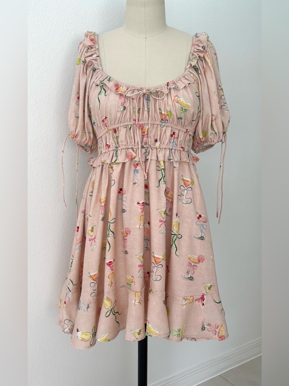 En Saison Mia Cocktail Print Mini Dress NWT Textile Designer - Anthea Jacklin M